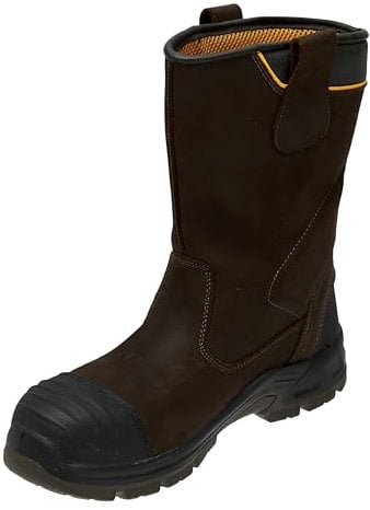 DEWALT MILLINGTON 10 Millington Brown Non-Metallic/Lightweight/Waterproof Rigger Boot, size 10 UK