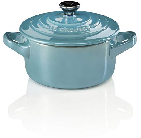 Le Creuset MINI COCOTTE CERAMIQUE 10 cm Pearlized Light Caraîbes