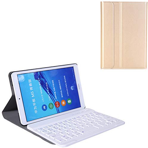 Wireless Keyboard Cover Case for Huawei MediaPad M5 Lite 8.0,Folio Case with Detachable Bluetooth Keyboard for Huawei MediaPad M5 Lite 8.0