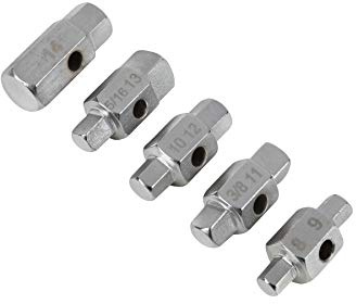 Bluespot 07957 5pce Double Sided Oil Drain Plug Keys