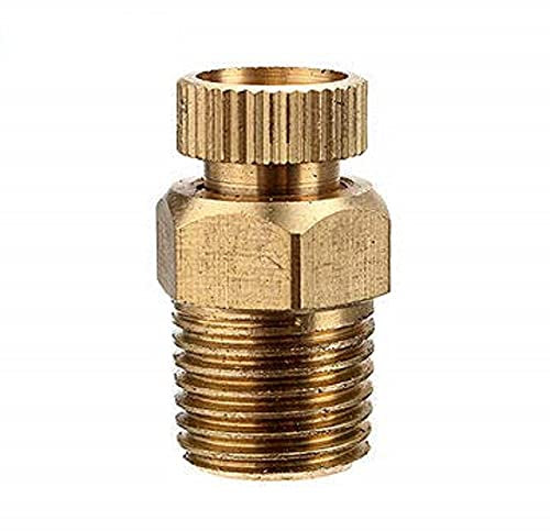 MASUNN Pt 1/2 3/8 1/4 Zoll Messing Ablassventil Luftkompressor Außengewinde Wasserablassventil - 1/4