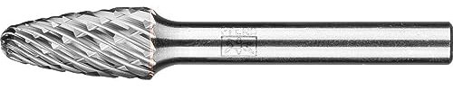 Pferd Hartmetallfräser Baumform Rbf (10 x 20 x 60 Millimeter), Griff 6 Millimeter, gezackt: Allround, Verwendung in den Hauptmaterialien
