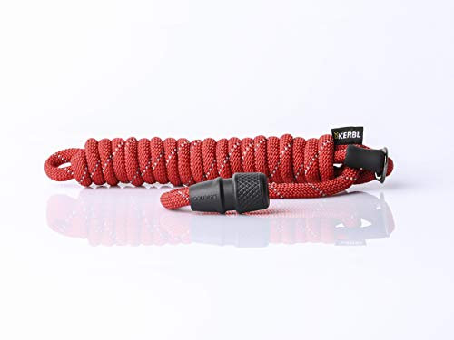 GOLEYGO Hundeleine Rope, Rot, Reflektiert leuchtend , Größe S 1,4-2m, Sicherer Magnetverschluss, Inkl. Adapter-Pin, Hundeleine für kleine Hunde bis 15kg, Maximale Belastung 100kg