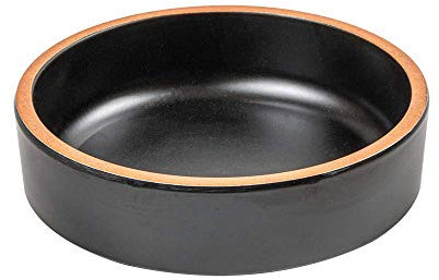 García de Pou 12 Unités - Assiettes Creuses Asami Ware 260 ml 11,7 x 3,6 cm Noir Mélamine