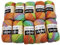 YarnArt Jeans Crazy Strickwollknäuel,10er-Packung, 50 g, aus 55% Baumwolle, 500 g Wolle mit mehrfarbigem Farbverlauf (Terrakotta, Grün, Türkis usw. 8202)