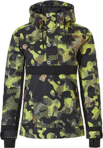 Rehall Damen Snowboardjacke Skijacke Anorak FRIDA-R popart camoflage grün Gr. 40