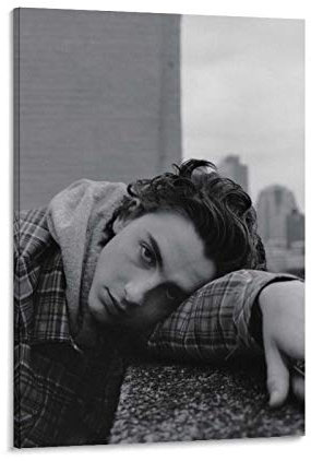 YANDING Timothée Chalamet Poster Leinwand Kunst Poster und Wandkunst Bild Druck Modern Familie Schlafzimmer Dekor Poster 40 x 60 cm