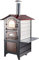 FORNO A LEGNA A FUOCO INDIRETTO DA ESTERNO CON VENTILAZIONE, ILLUMINAZIONE, 3 PIANI DI COTTURA 43 X 61 CM GEMIGNANI G70
