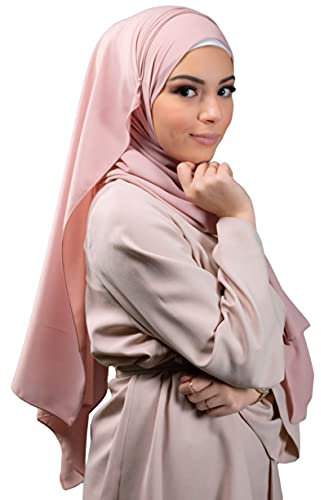Lamis Hijab - Muslim Hijab premium Chiffonschal 200X70 CM XXL Tuch Damenschal