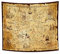 YONGFOTO 150x130cm Karte Wandteppich, Westliche Schatzkarte Insel Route Karte Piraten Handgemalte Gold Geheime Karte Meer Navigation Wandteppich für Wohnheim Dekor Weiche Bettdecke E-Lektion