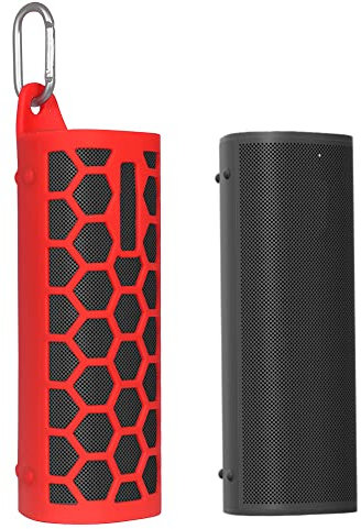 Silicone Case for Sonos Roam Speaker,Travel Portable Protective Silicone Cover Case for Sonos Roam Cover Wireless Bluetooth Speaker(Red)