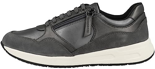 Geox D Bulmya B, Zapatillas Mujer, Dk Stone, 37 EU