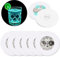 Jinlaili Lot de 6 Dessous de Verre à LED pour Boissons, Dessous de Verre LED pour Boissons, Dessous de Verre Colorés à LED pour Boissons, sous-Verres Lumineux pour Fêtes Mariages Bar