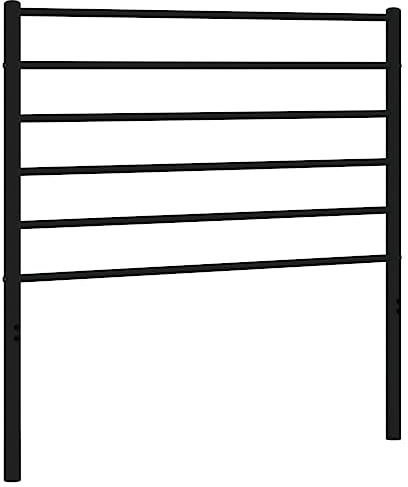 vidaXL Ersatz-Kopfteil Metall Schwarz 80 cm
