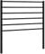 vidaXL Kopfteil, Bettkopfteil aus Stahl Metallkonstruktion, Betthaupt für Bett Metallbett Einzelbett, Bettzubehör Schlafzimmer, Metall Schwarz 80cm