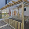ZHUOZ1T Wasserdichtes Transparentes Rollo,Durchsichtige Gartenrollos,PVC Kunststoff Vorhang,Winddichter Staubdicht Regenschutz Fenster Rollos,für Outdoor Balkon Terrassen,Breite x Höhe (130x240cm)
