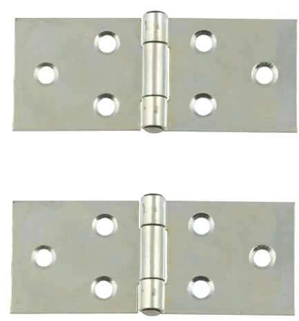 cyclingcolors 2x möbel scharniere stahl stahlkugel silber stahl türscharnier schrank gerollte möbelband türband, 25x60mm