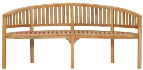 Kangmusi Bananenbank 180 cm Massivholz Teak,310494kangmusi