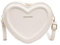 Kexpery Damen-Modetasche, weiblich, Herz-Tasche, Tragetaschen, PU-Leder, Handtasche (weiß) (weiß)