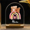 EIMOPE Individuelle für Nachtlicht Kinder Personalisierte Karikatur LED Lampe, Geschenke Baby mit Name Arcyl Nachtlampe Geschenk für Mädchen Junge Kinder Geburtstagsgeschenk Raumdekoration
