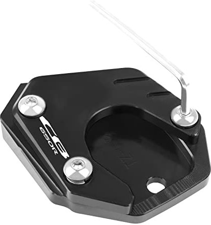 SeitenstäNder Verbreiterung Fit -Verwendung for Honda CB 650R CB650R 2019-2022 CB 650 R. Motorradzubehör Kickstand Foot Side Stand Extension Pad unterstützt Vergrößerungsplatte SeitenstäNder Motorrad(
