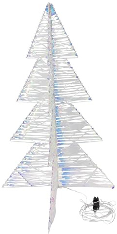 FRANK FLECHTWAREN LED-Baum Rainbow, Außergewöhnliche Weihnachtsdeko, LEDs, Trafo, Timerfunktion, An-/Aus-Schalter Maße: Höhe 115 cm, Zuleitung 5 Meter, für den Außenbereich geeignet