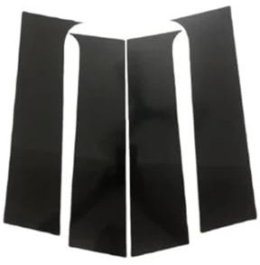 NRAAUEPO Garniture Pilier Fenêtre Porte Voiture pour P&eugeot 206 1998-2012 Autocollants Noirs pour Garniture de Montant de fenêtre portière Voiture