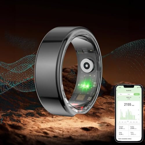 Rastreador de fitness inteligente, rastreador de frecuencia cardíaca 24 h, ligero y elegante, impermeable 5 ATM, Bluetooth, compatible con Android e iOS, duración de la batería de 4 a 6 días, para