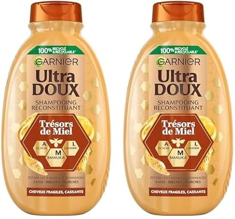 Garnier Ultra Doux - Shampoing Reconstituant, 300 ml (Lot de 2)