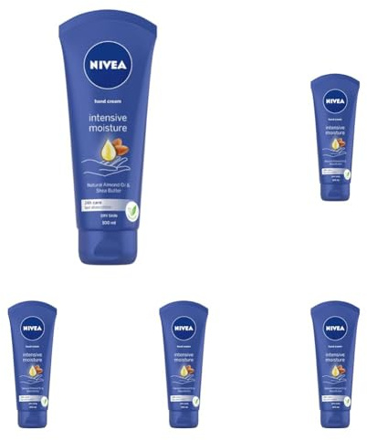 NIVEA Handcreme intensiv gestrickt, 100 ml (Packung mit 5)