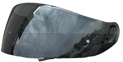YuWuZhu Helmvisier, GT Air Helmschild Ersatzvisier for SHOEI GT Air Neotec CNS-1 TC-5 TC-9 Windschutzlinse Motorradhelmvisier(Black-Day use only)