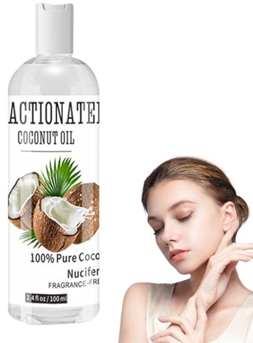 Aceite de coco fraccionado, aceite de 100% natural, aceite de coco para el cabello y el cuerpo, aceite corporal, cuidado corporal,exótico sabor,extracto de fruta de 1