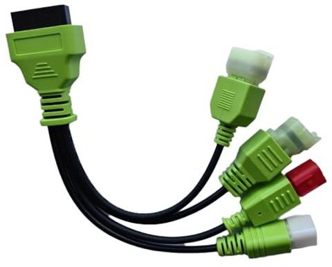 Câble Adaptateur de Diagnostic OBD pour Moto, 4 Broches+6 Broches Mâle vers OBD2 16 Broches Femelle 4 en 1 Connecteur OBDII pour Moto