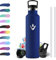 Botella Agua Acero Inoxidable 750ml, Cantimplora Termo con Pajita y Filtro, sin BPA, Reutilizable, Fácil de llevar, Termo a Prueba de Fugas, Cantimplora para Adultos, Oficina, Escuela, Bicicleta