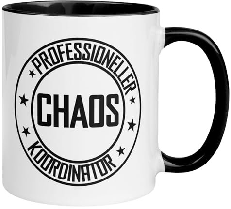 Professioneller Chaos Koordinator Tasse | Lustiger Kaffeebecher Büro | Geschenk für Vater Opa Papa Chef – Chefgeschenke & Vorgesetzter | Papa Becher