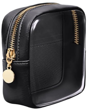 WMFASBAG Cosmetic Bag PVC Reise Make -up -Tasche Transparent Toilneageback for Frauen (schwarz)