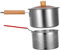 ULTECHNOVO Fritteuse mit Frittierkorb – 304 Rostfreier Stahl Praktischer Kochtopf für Frittierte Speisen Ergonomischer Griff für Zubereitung von Brei und Suppe