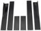 Seitenschweller Universal Kompatibel Für Audi A3 A4 A5 A6 A7 A7 A8 Q3 Q5 Q7 RS5 RS6 RS7 S3 S4 Verlängerung Splitter Schürze Lip Splitter Winglet(2M Black)