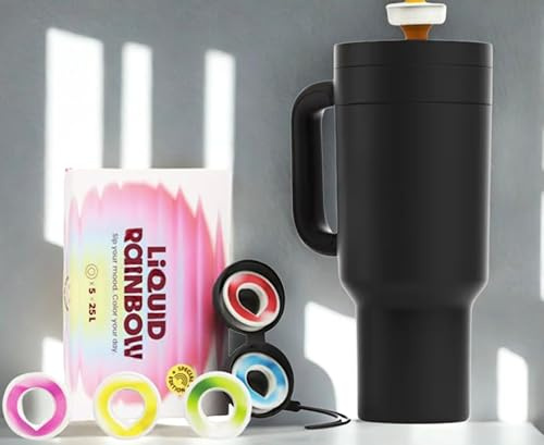 Tumbler & Water Bottle – 1200ml, Reusable Drinking Bottle with Flavour Pods & Pod Case, Zero Sugar - incl. 5 pods - water bottle - aromatic water bottle