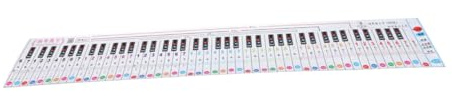 Supvox Übungstabelle für Klavier Tasten Papiertastaturdiagramm für Anfänger Fingersimulationsanleitung Strapazierfähig Klare Druckqualität