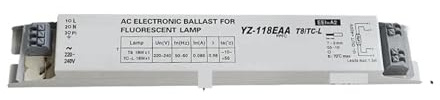 Ballast électronique, 3AAA YZ-118EAA T8 TC-L 18W
