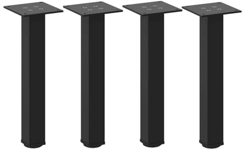 pokgdf Robuste Tischbeine für schwere Tischplatten, verstellbare Couchtischbeine mit Nivellierfüßen, industrielle Couchtischbeine aus Stahl für individuelle Tische, Moderne geometrische