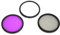 Ensemble de filtres d'objectif 58 mm, kit de Filtre d'objectif en Verre Optique UV + CPL + FLD avec Sac de Rangement pour pour pour Appareil Photo Reflex numérique pour