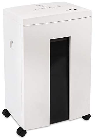 WOLVERINE 18-Sheet 60 Mins Running Time Cross Cut High Security Level P-4 Heavy Duty Paper/CD/Card Ultra Quiet Shredder for Home Office with 22-Litre Pullout Waste Bin SD9113(White)