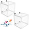 2 Stück Aquarium Ablaichkasten Fisch Isolation Zuchttank, Ultrafeines Aufzuchtbecken Aquarium Netz Breeding Box mit Saugnapf, Aquarium Fische Brutkasten Laichkasten für Baby Fisch Guppy, 16 x 16 cm