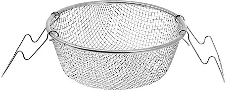 UPKOCH Cesta Freidora Acero Inoxidable 22Cm Redonda con Mango De Alambre para FreíR Papas Pollo Y Snacks con FuncióN De Colador para Cocina