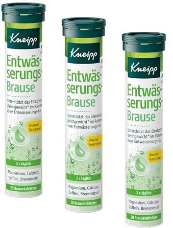 Kneipp Entwässerungs-Brausetabletten (1 x 84 g) (Packung mit 3)