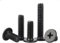 Lot de 100 vis à tête plate cruciforme H M2,5 x 3 mm Vis à tête crêpe en acier inoxydable Noir galvanisé