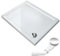 SONNI Quadratische Form Duschtasse 120x100x4 cm - Rutschfeste Duschwanne, mit flachem Design,aus ABS-Acryl-Paneel, inklusive Ablaufgarnitur