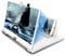 SagTuol Bildschirmlupe 16 Zoll, Bildschirmlupe für Smartphones 3D HD, Faltbarer Handy bildschirmlupe zum Ansehen von Filmen und Videos, geeignet für alle Smartphones (Weiß)
